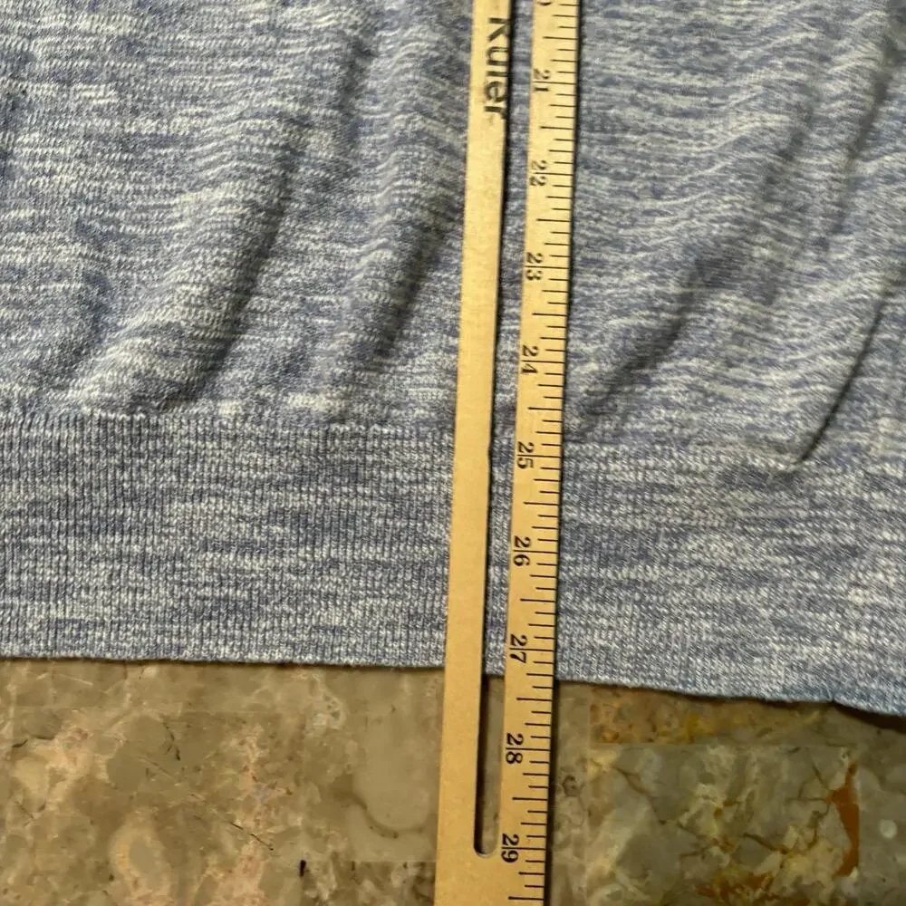 J Crew Sweater Polo Shirt Mens 2XL Blue Cotton Blend Short Sleeve BZ522 - Picture 3 of 9